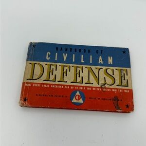 Vintage 1942 Handbook Of Civilian Defense WWII Whitman Publishing Softcover USA